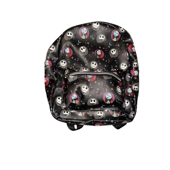 Tim Burton Nightmare Before Christmas Mini Backpack New Black vinyl - Picture 6 of 7